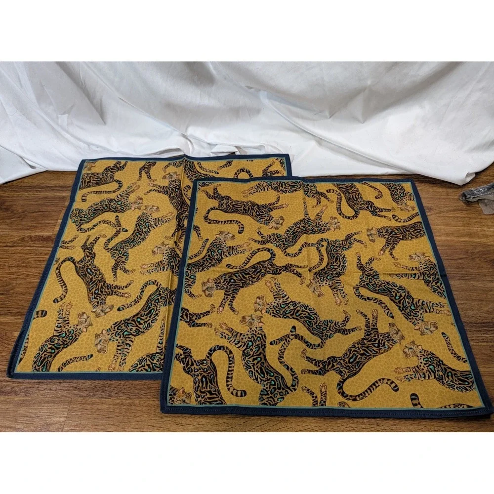 Pair Of Ardmore South Africa Cheetah Napkins